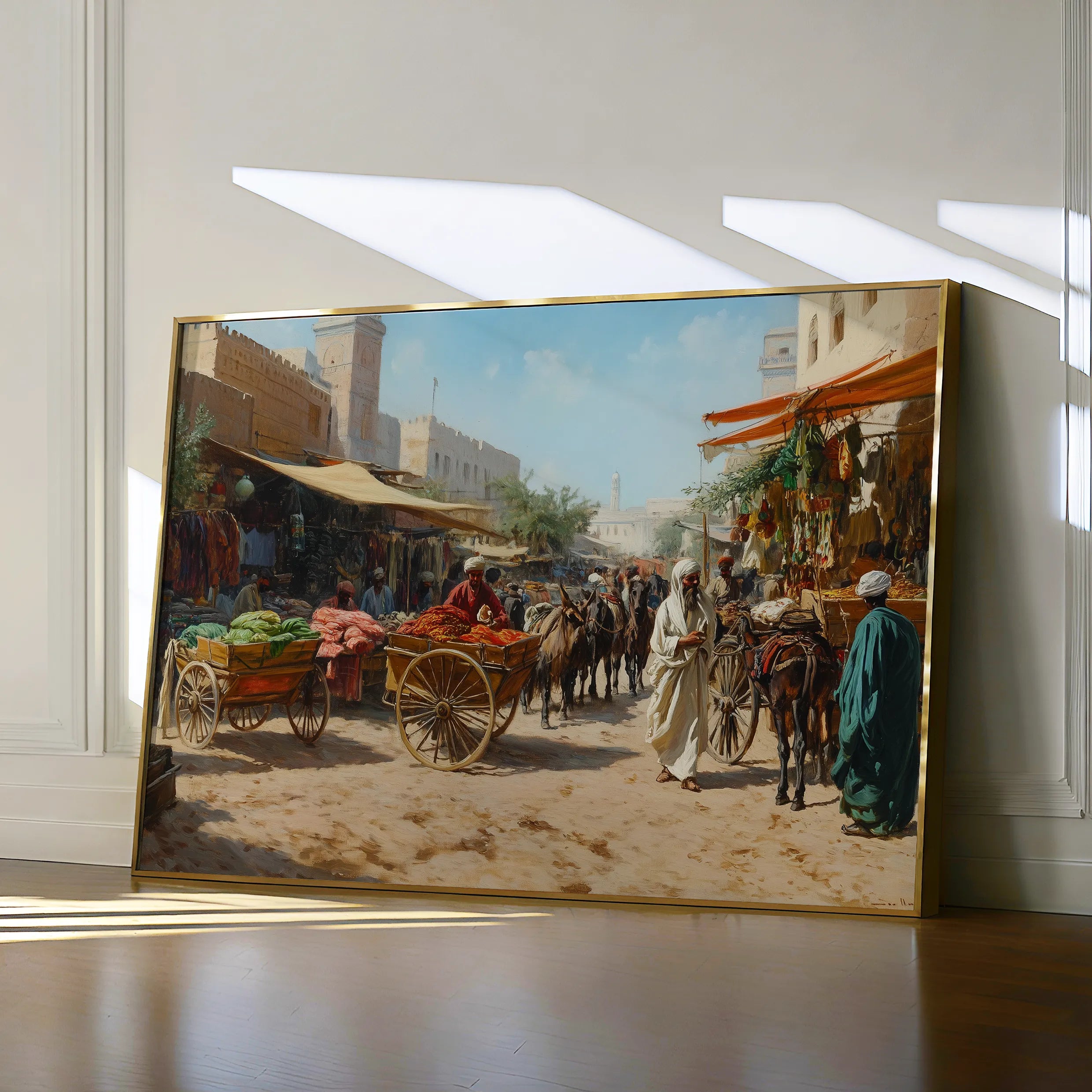 Orientalist 066 Canvas Art 18" x 24" / 45 x 60 cm / Black