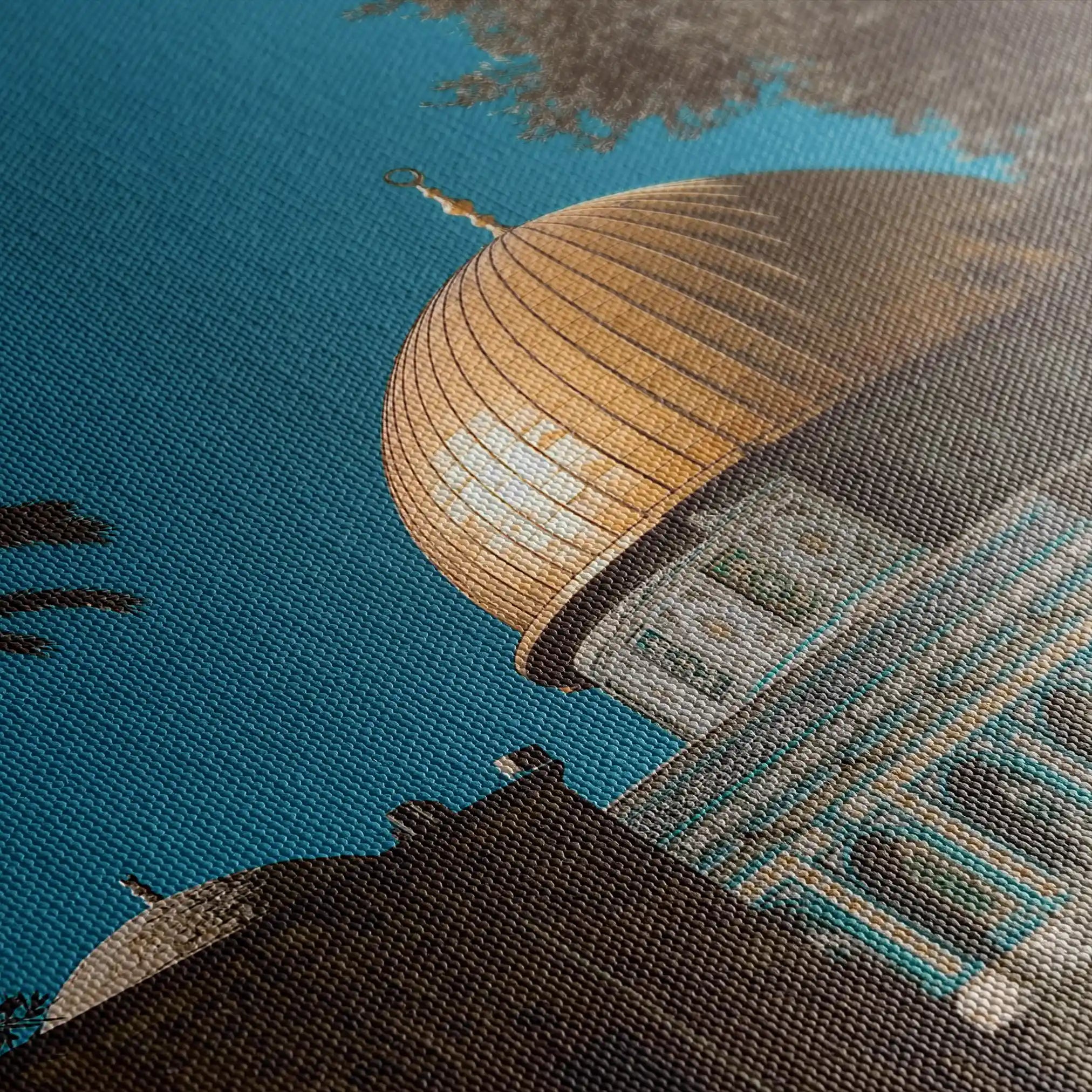 Palestine 066 Canvas Art 60 x 40 cm / Black