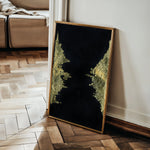 Abstract 067 Canvas Art 18" x 24" / 45 x 60 cm / Black