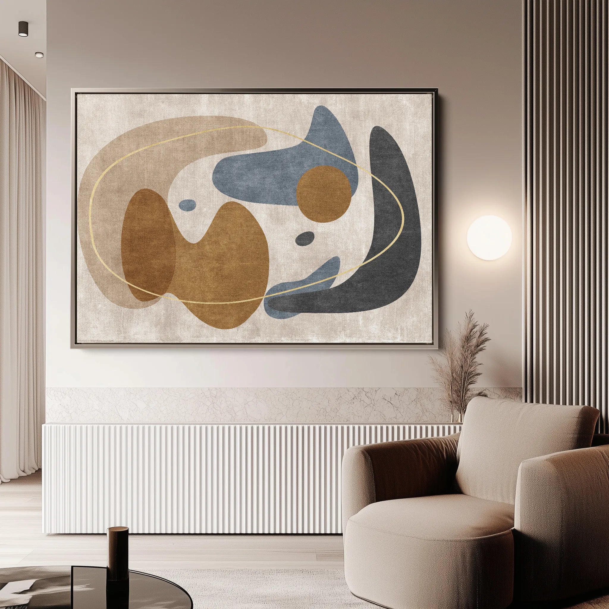Boho 067 Canvas Art 18" x 24" / 45 x 60 cm / Black