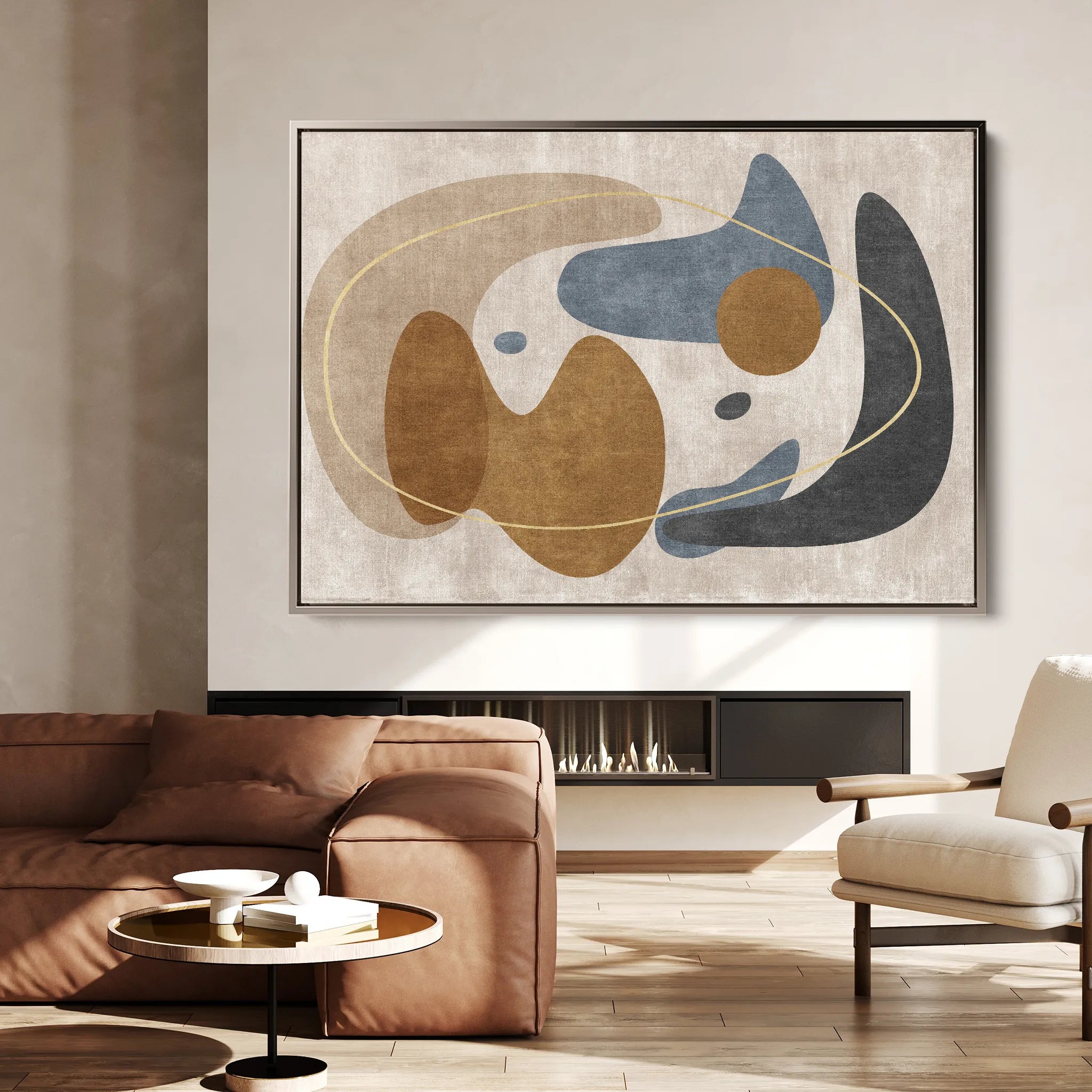 Boho 067 Canvas Art 18" x 24" / 45 x 60 cm / Black