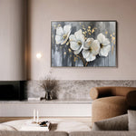Floral 067 Canvas Art 18" x 24" / 45 x 60 cm / Black