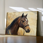 Horses 067 Canvas Art 60 x 40 cm / Black