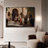 Orientalist 067 Canvas Art 18" x 24" / 45 x 60 cm / Black