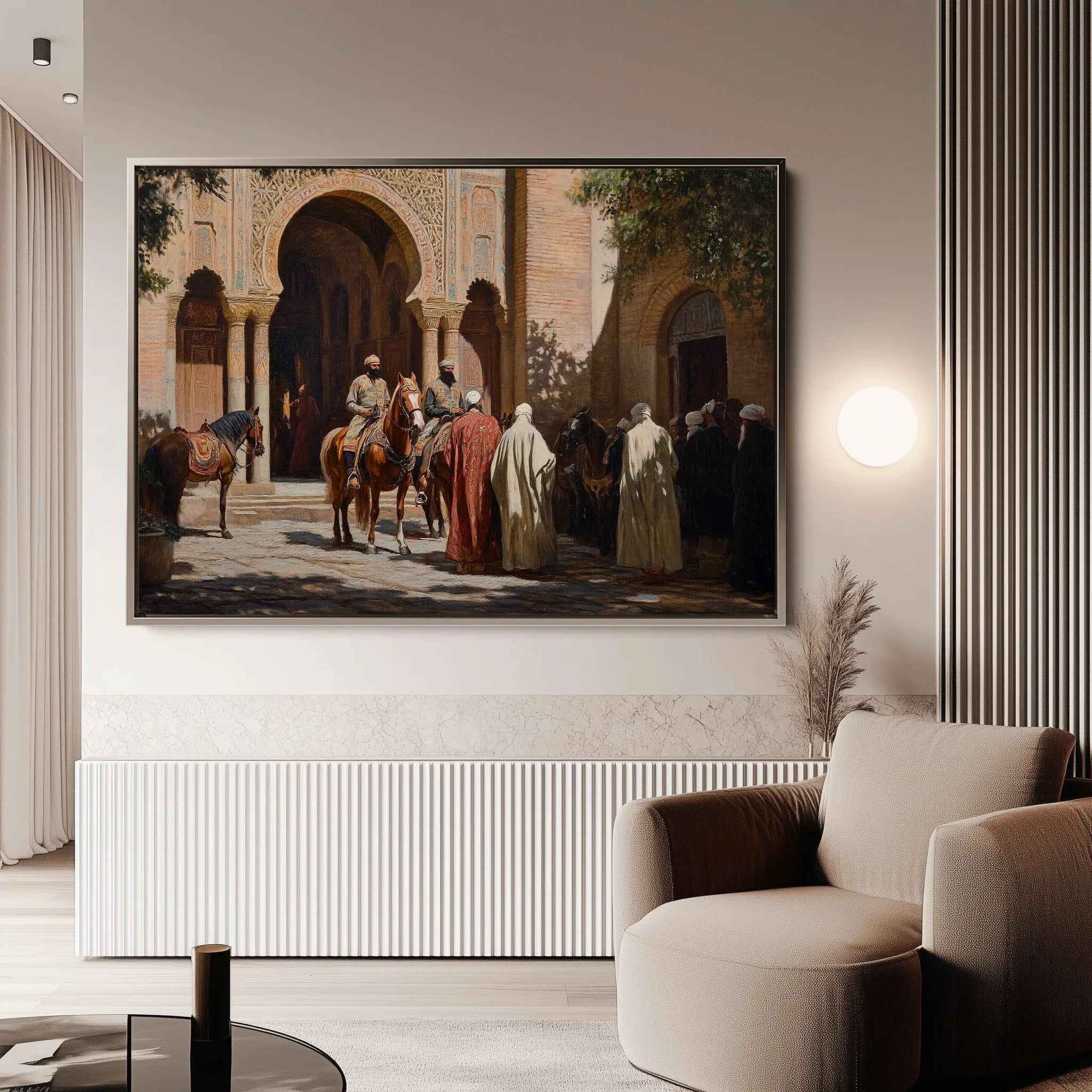 Orientalist 067 Canvas Art 18" x 24" / 45 x 60 cm / Black