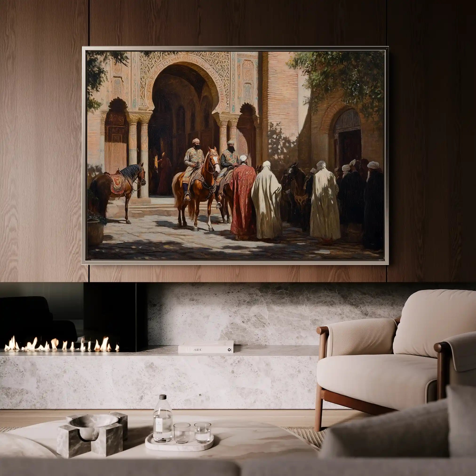 Orientalist 067 Canvas Art 60 x 40 cm / Black