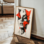 Portrait 067 Canvas Art 18" x 24" / 45 x 60 cm / Black