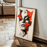 Portrait 067 Canvas Art 18" x 24" / 45 x 60 cm / Black