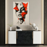 Portrait 067 Canvas Art 18" x 24" / 45 x 60 cm / Black