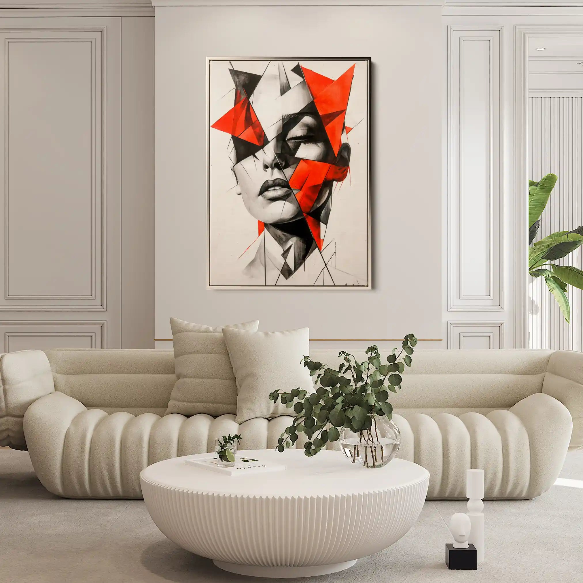 Portrait 067 Canvas Art 60 x 40 cm / Black