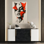 Portrait 067 Canvas Art 60 x 40 cm / Black