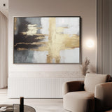 Abstract 068 Canvas Art 18" x 24" / 45 x 60 cm / Black