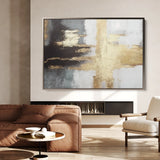 Abstract 068 Canvas Art 18" x 24" / 45 x 60 cm / Black