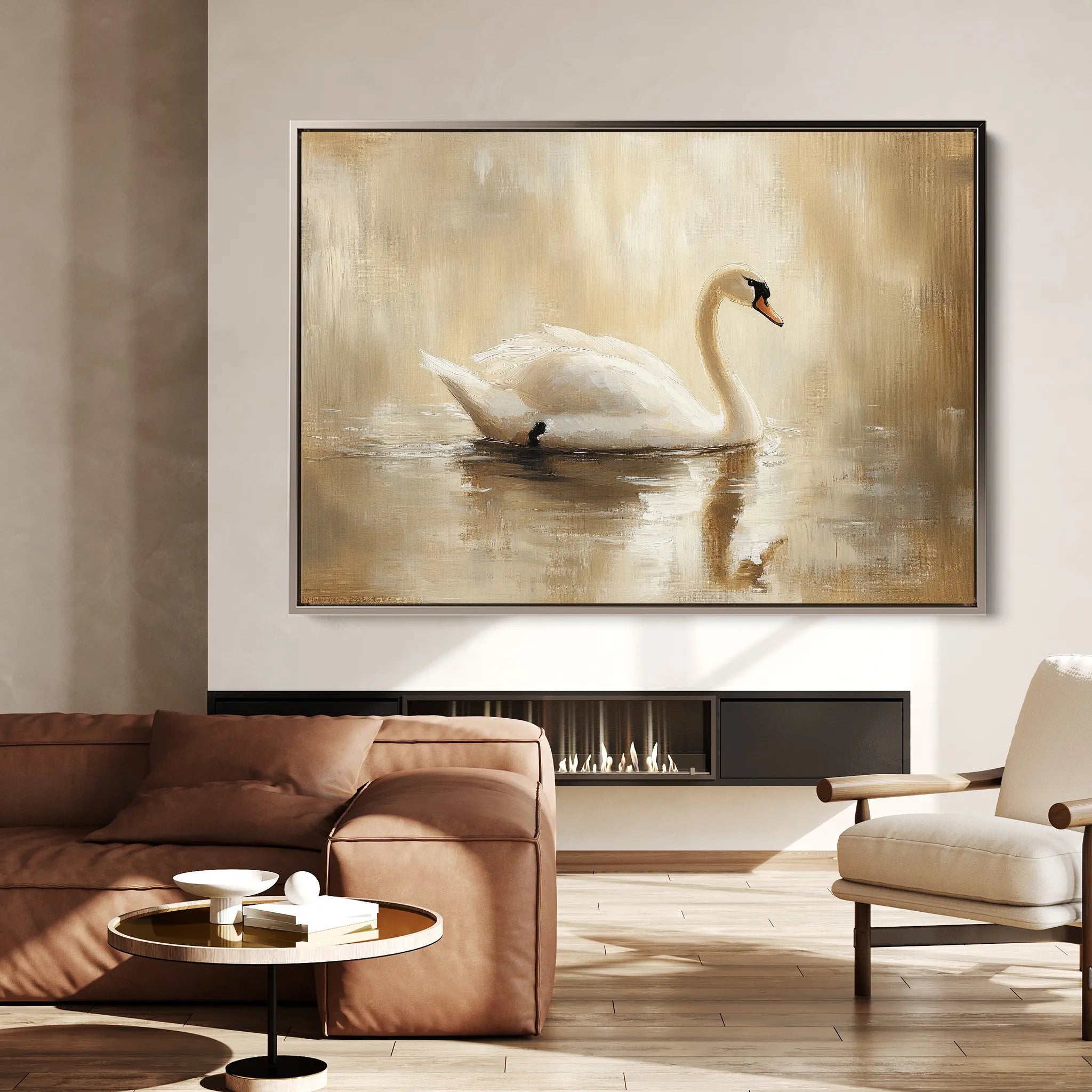 Animals 068 Canvas Art 18" x 24" / 45 x 60 cm / Black