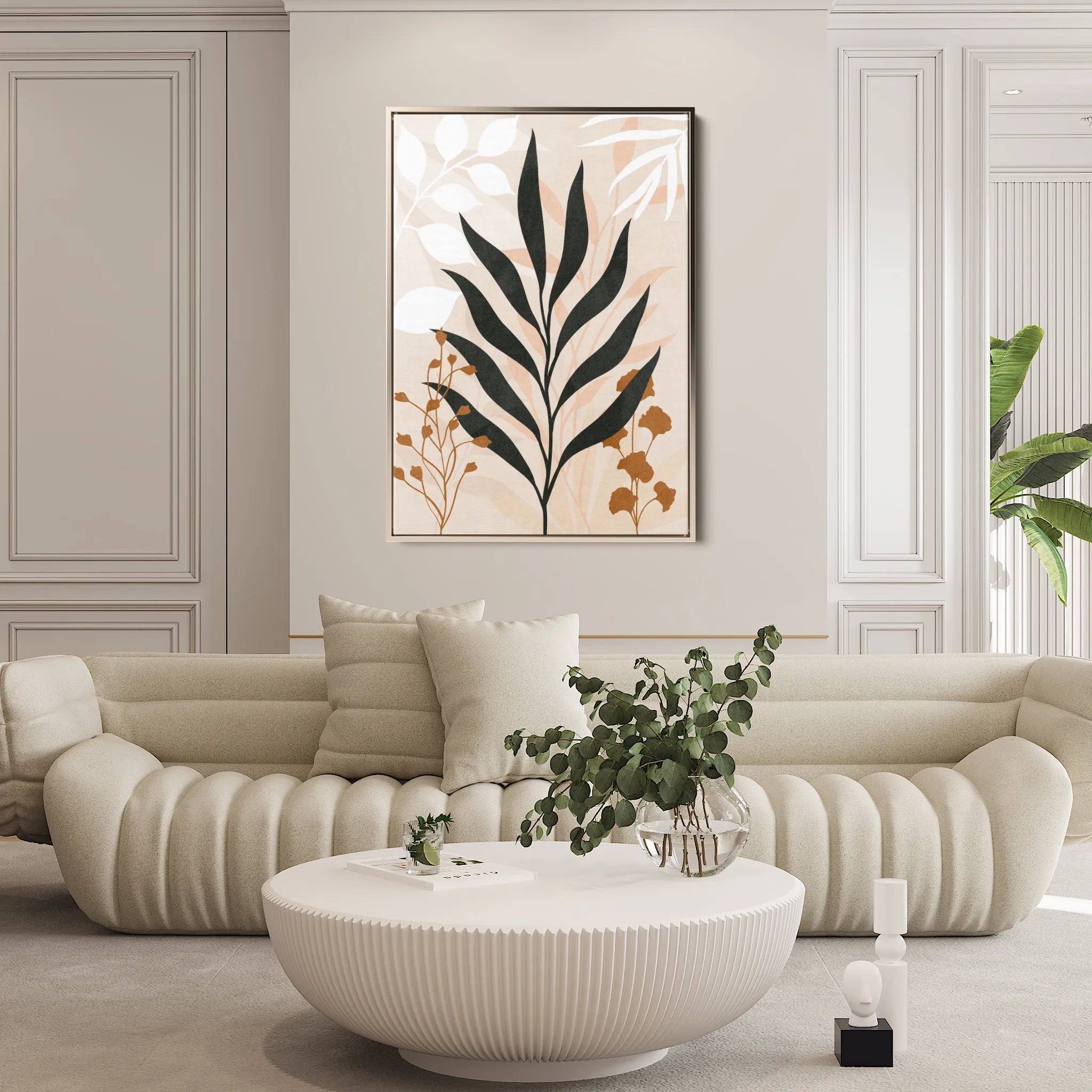 Boho 068 Canvas Art 18" x 24" / 45 x 60 cm / Black