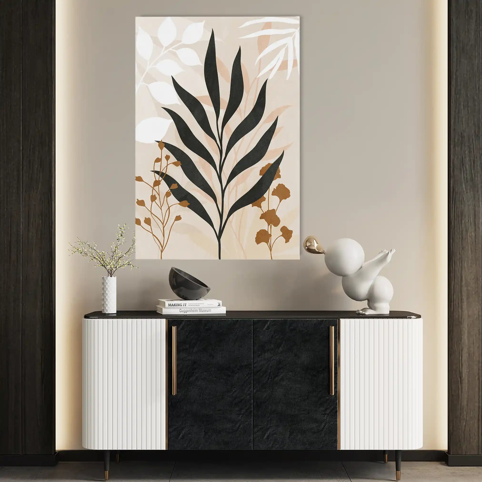 Boho 068 Canvas Art 60 x 40 cm / Black