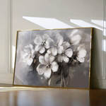 Floral 068 Canvas Art 60 x 40 cm / Black