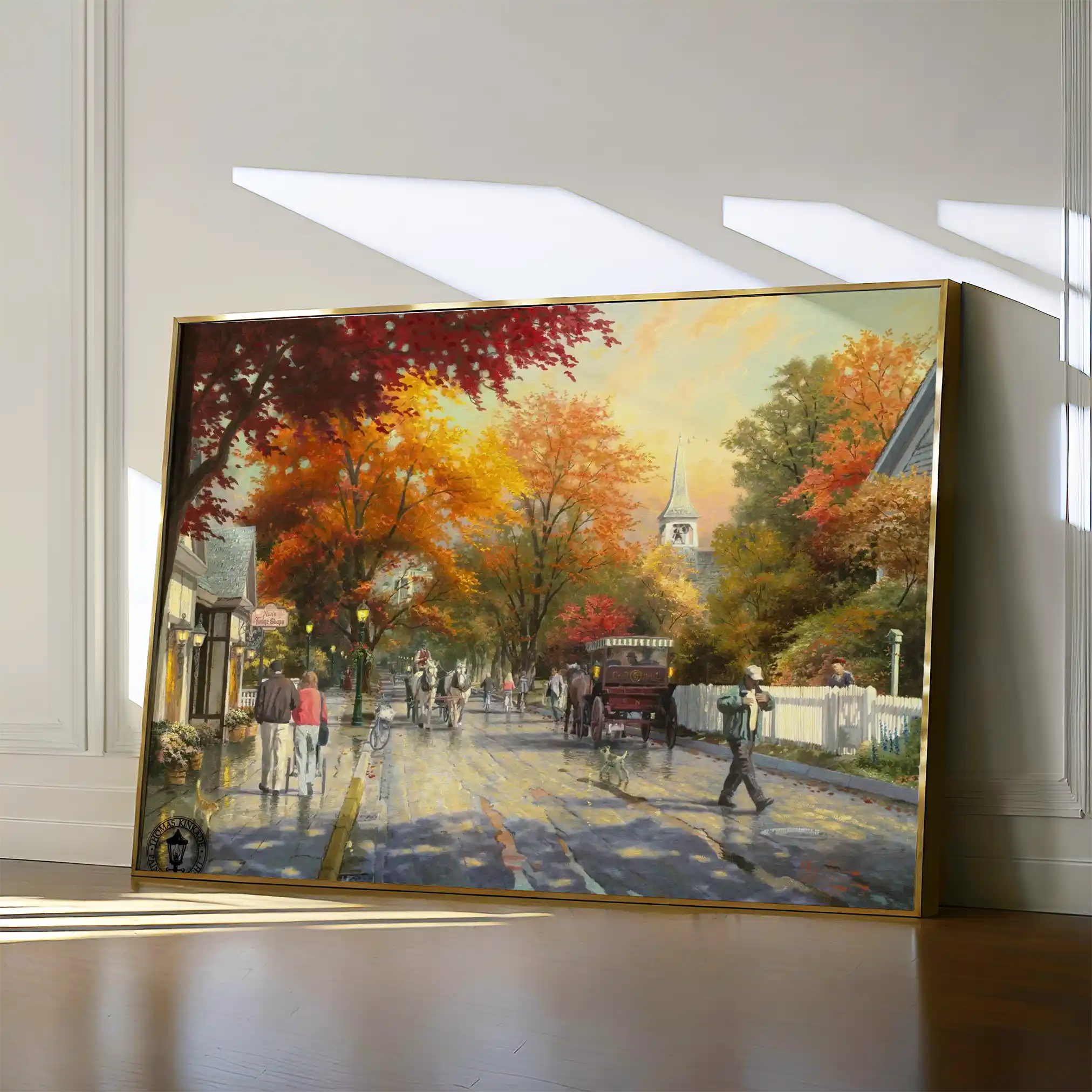 Landscape 068 Canvas Art 60 x 40 cm / Black