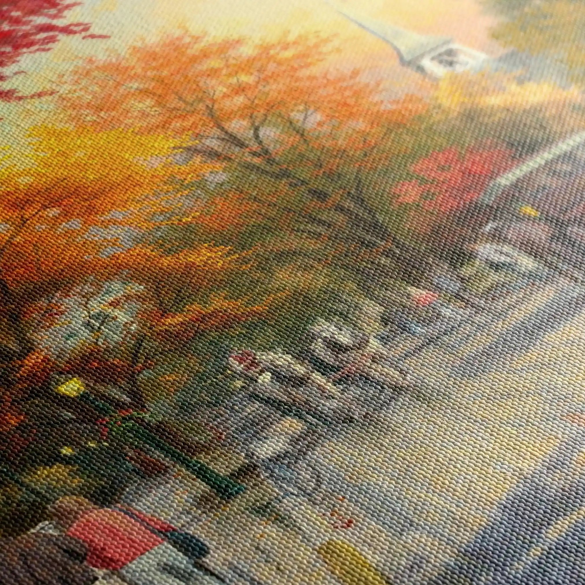 Landscape 068 Canvas Art 60 x 40 cm / Black