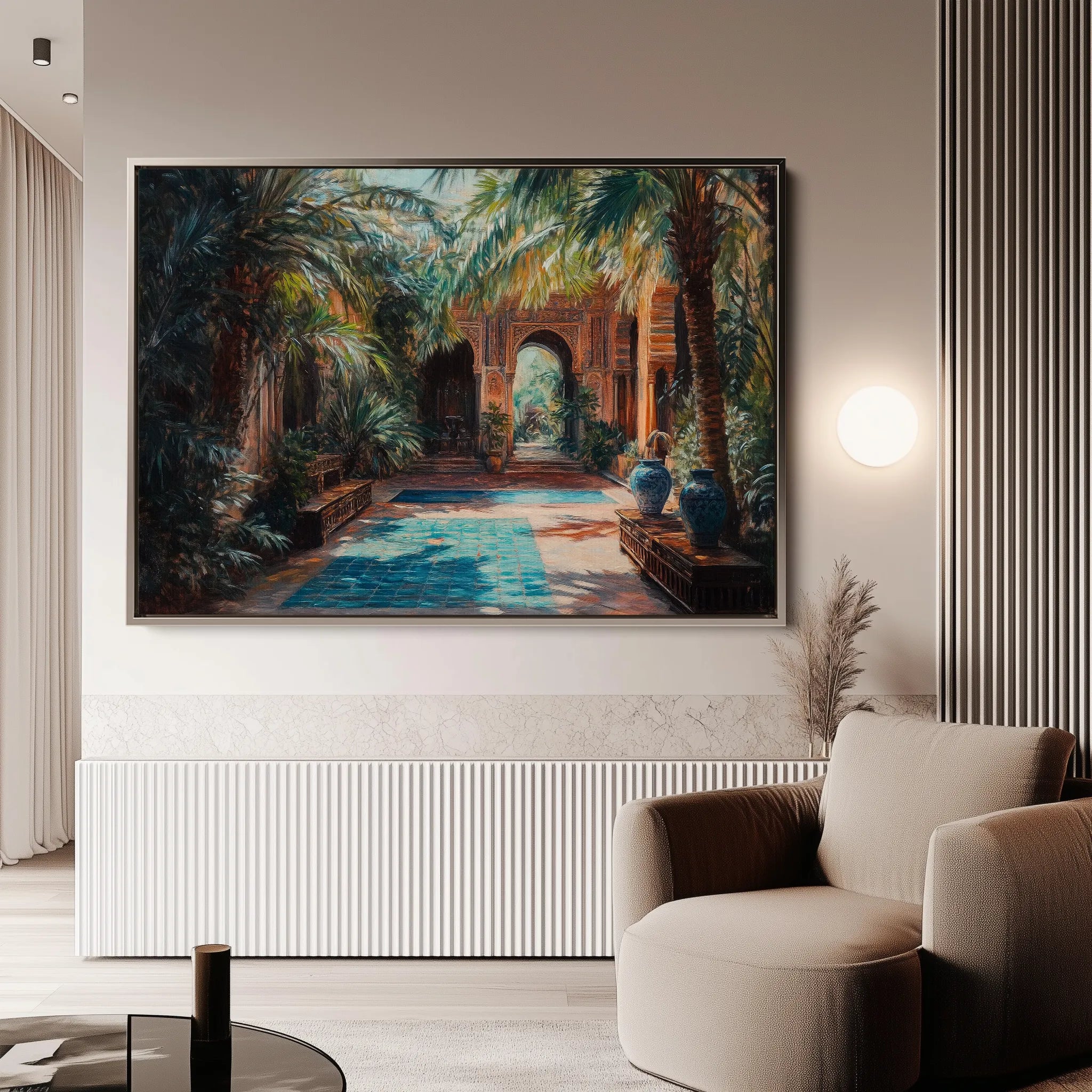 Orientalist 068 Canvas Art 18" x 24" / 45 x 60 cm / Black