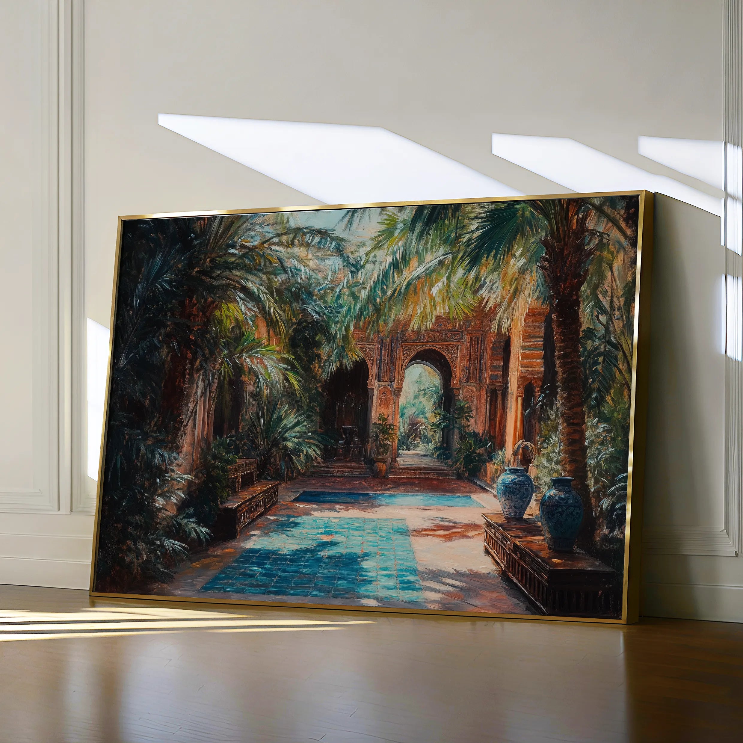 Orientalist 068 Canvas Art 18" x 24" / 45 x 60 cm / Black