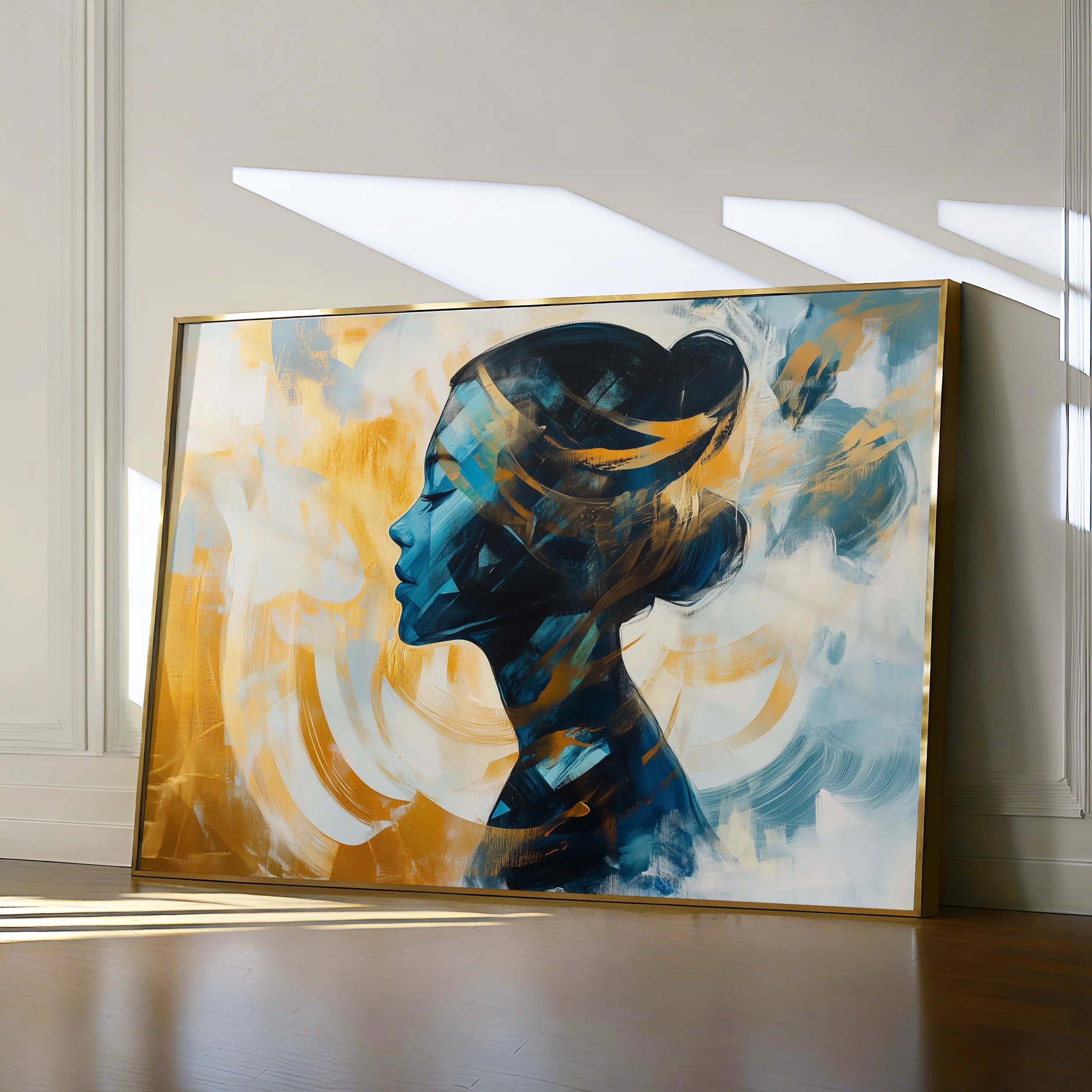 Portrait 068 Canvas Art 18" x 24" / 45 x 60 cm / Black