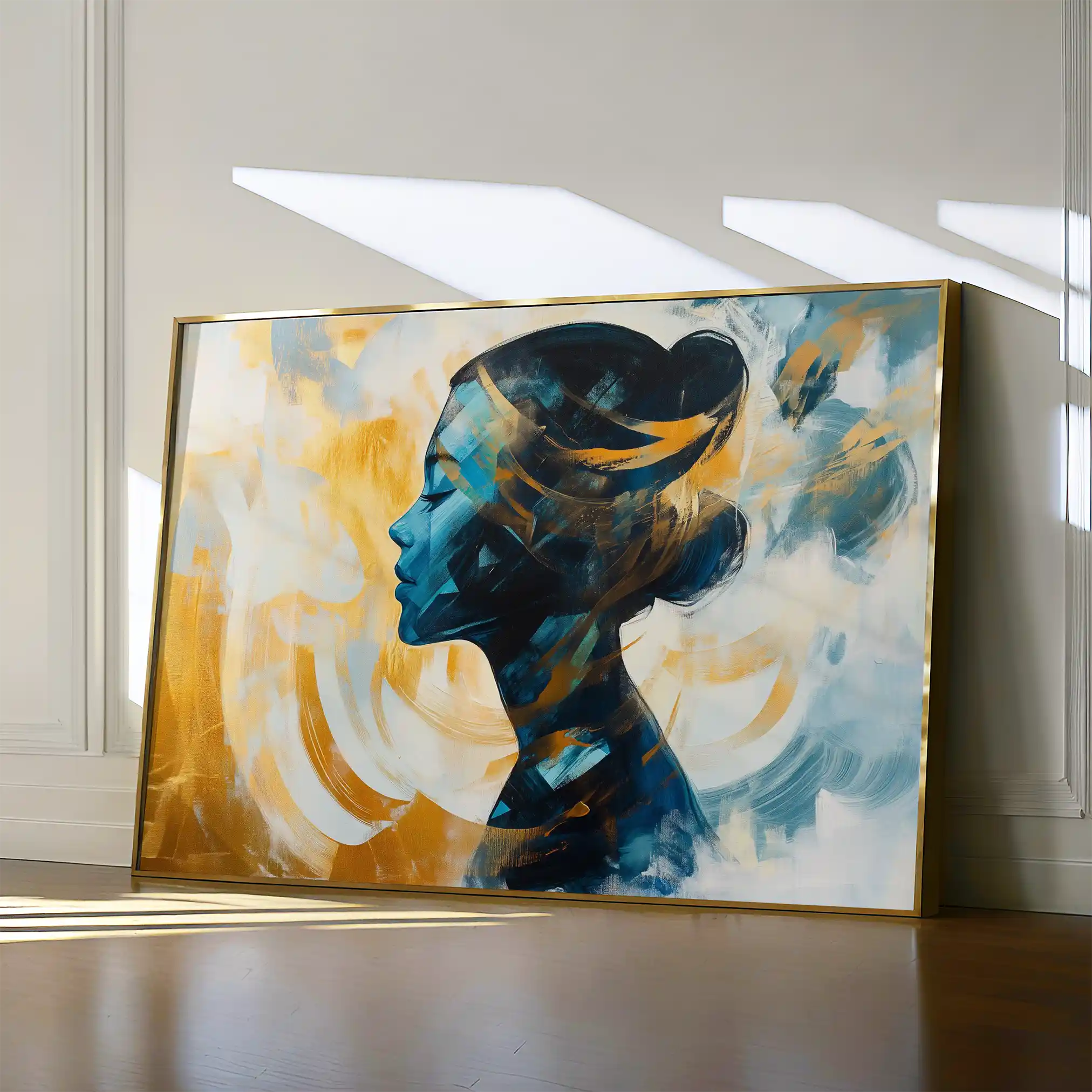 Portrait 068 Canvas Art 60 x 40 cm / Black