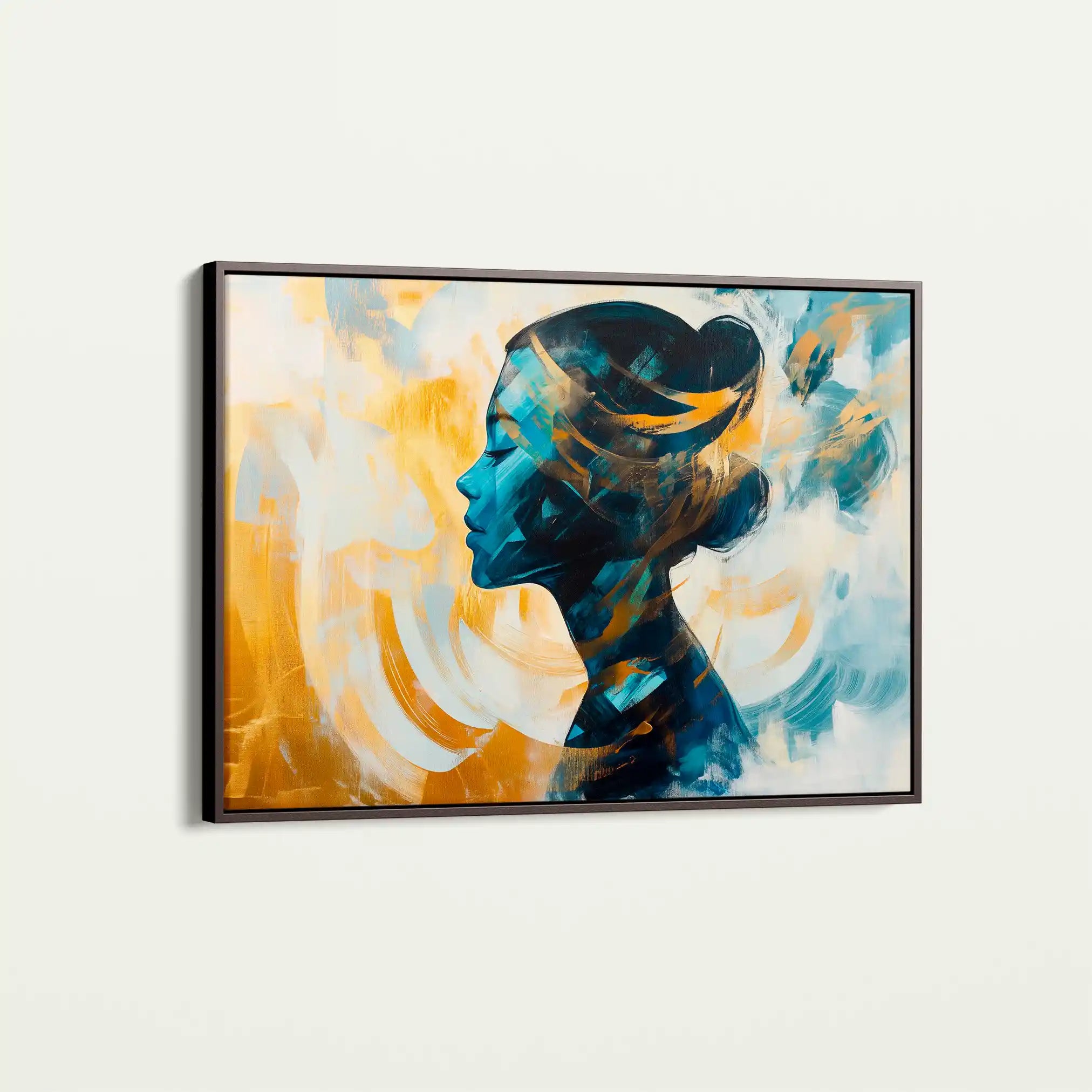 Portrait 068 Canvas Art 60 x 40 cm / Black