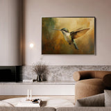 Animals 069 Canvas Art 18" x 24" / 45 x 60 cm / Black