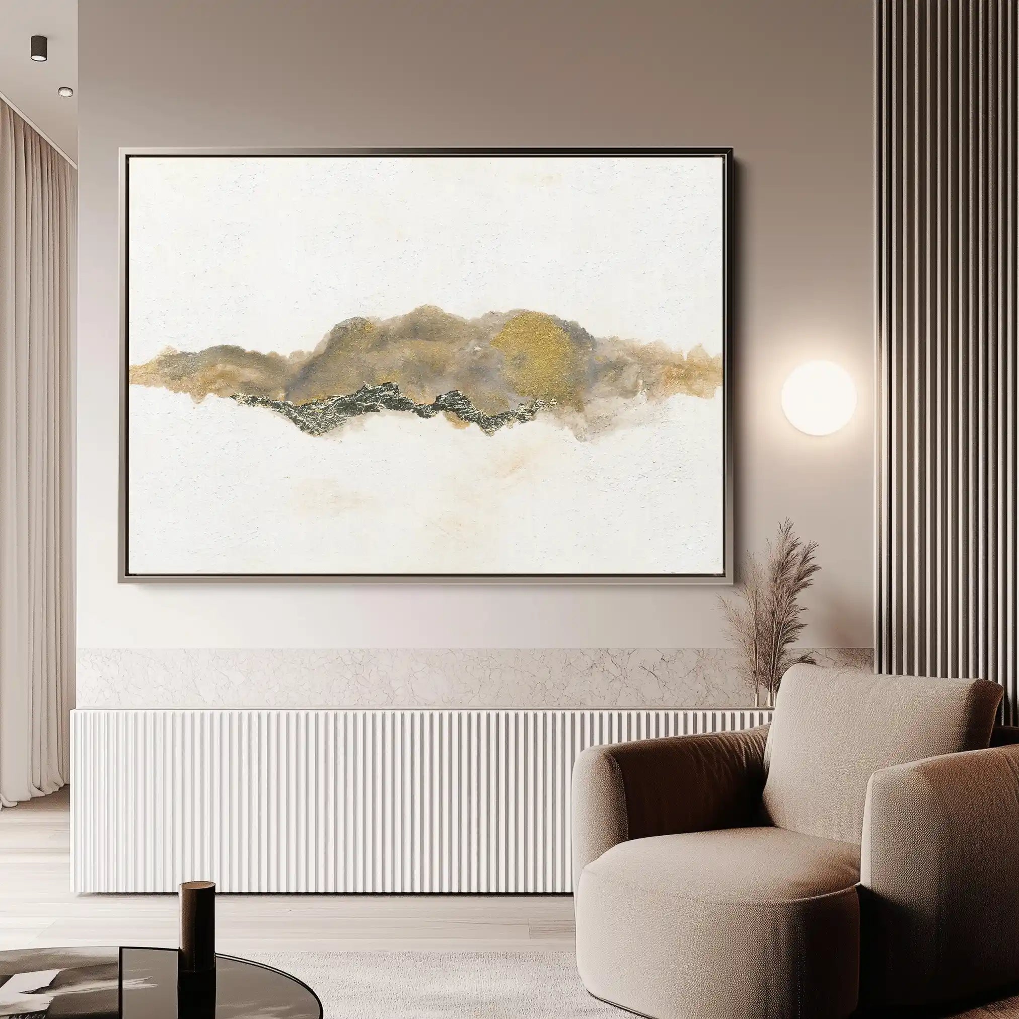 Abstract 069 Canvas Art 60 x 40 cm / Black