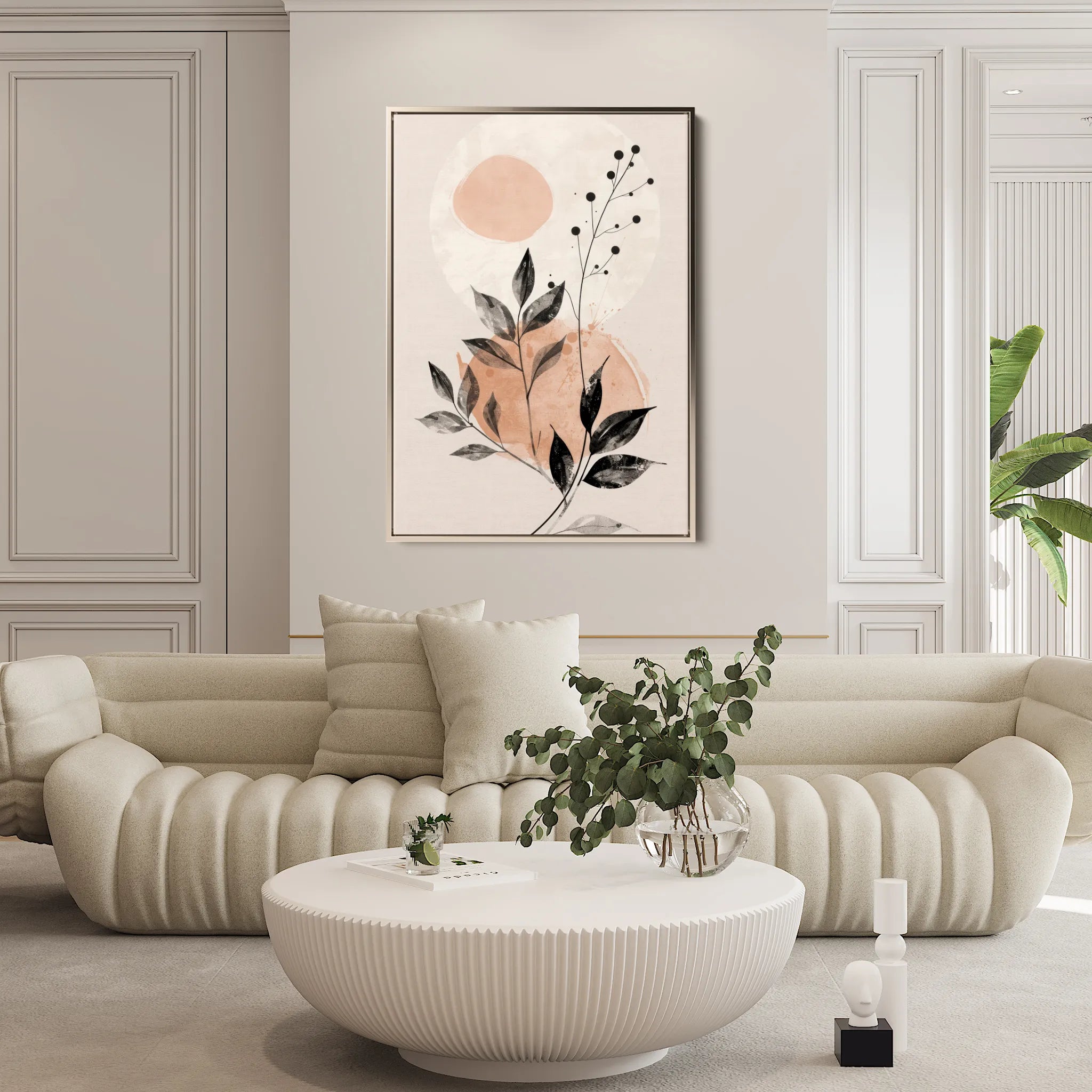 Boho 069 Canvas Art 18" x 24" / 45 x 60 cm / Black