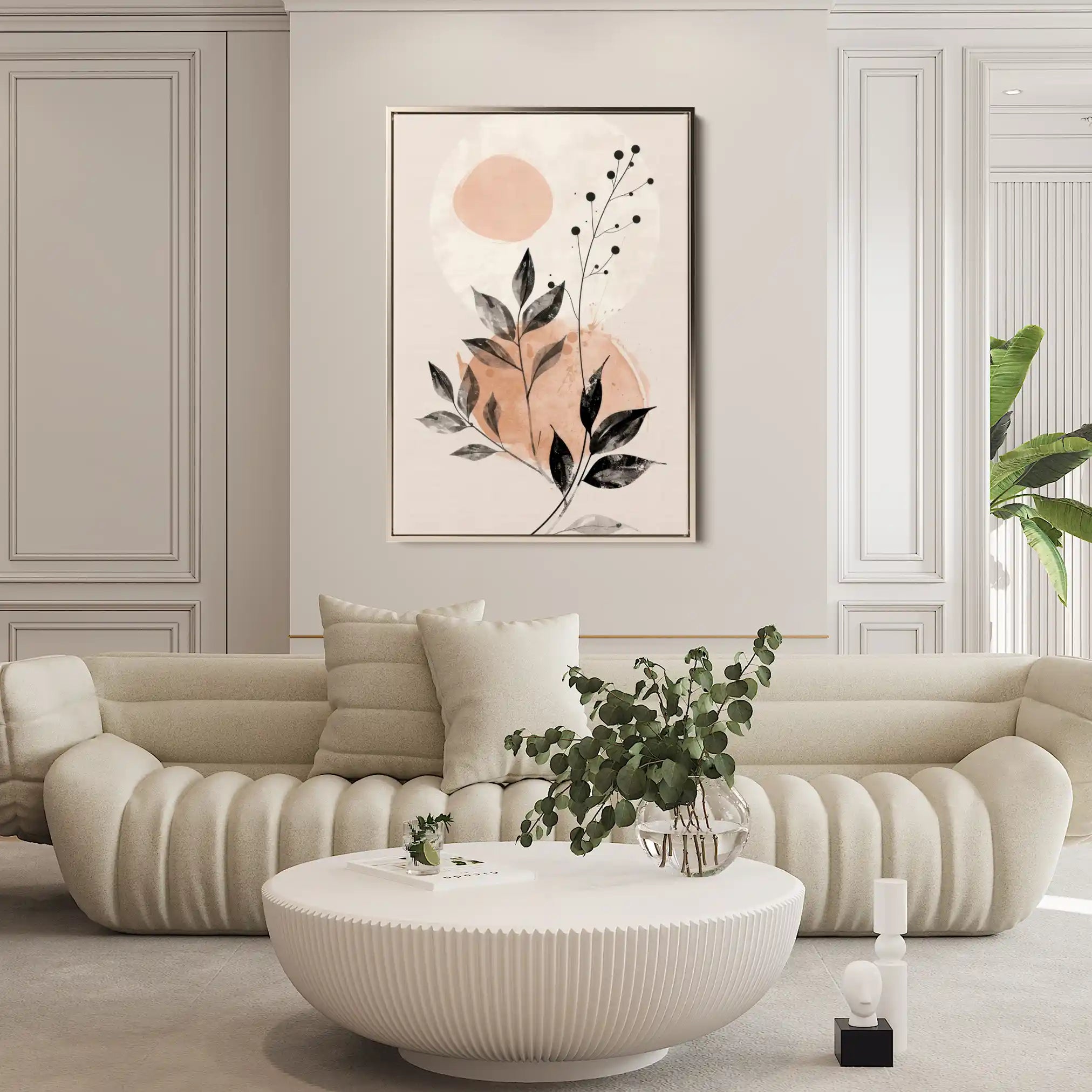 Boho 069 Canvas Art 60 x 40 cm / Black