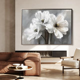 Floral 069 Canvas Art 18" x 24" / 45 x 60 cm / Black