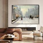 Landscape 069 Canvas Art 18" x 24" / 45 x 60 cm / Black