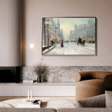 Landscape 069 Canvas Art 18" x 24" / 45 x 60 cm / Black
