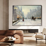 Landscape 069 Canvas Art 60 x 40 cm / Black