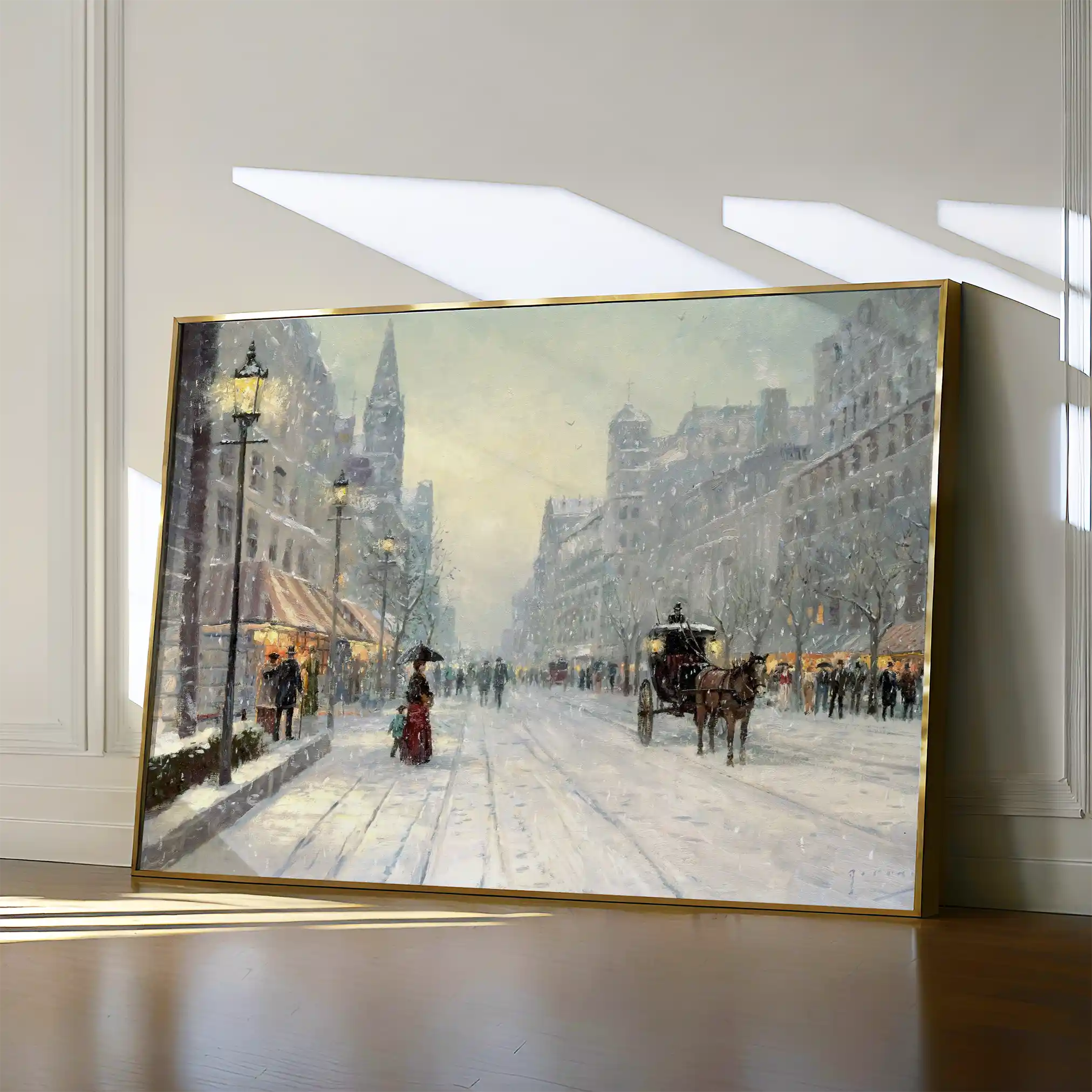Landscape 069 Canvas Art 60 x 40 cm / Black