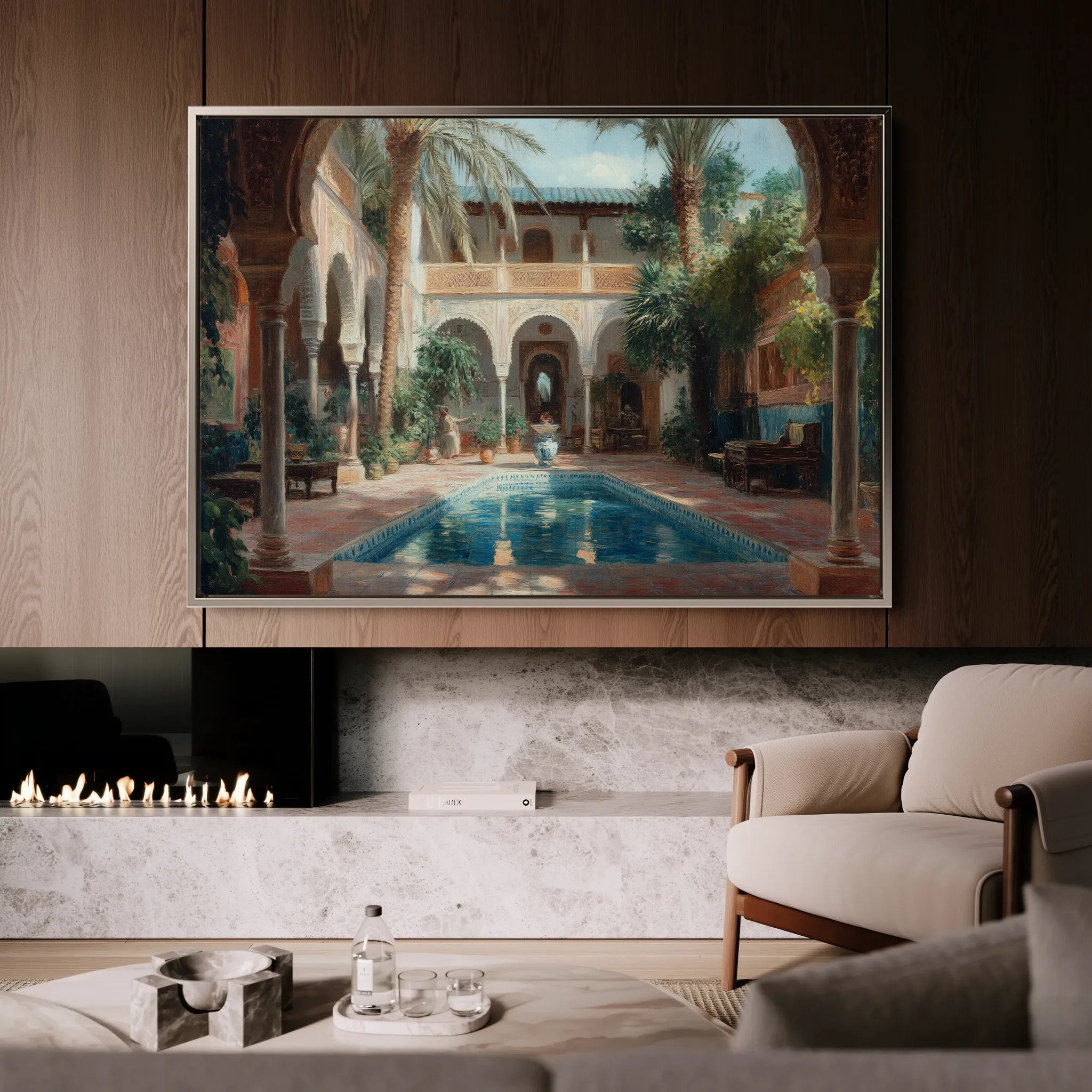Orientalist 069 Canvas Art 18" x 24" / 45 x 60 cm / Black