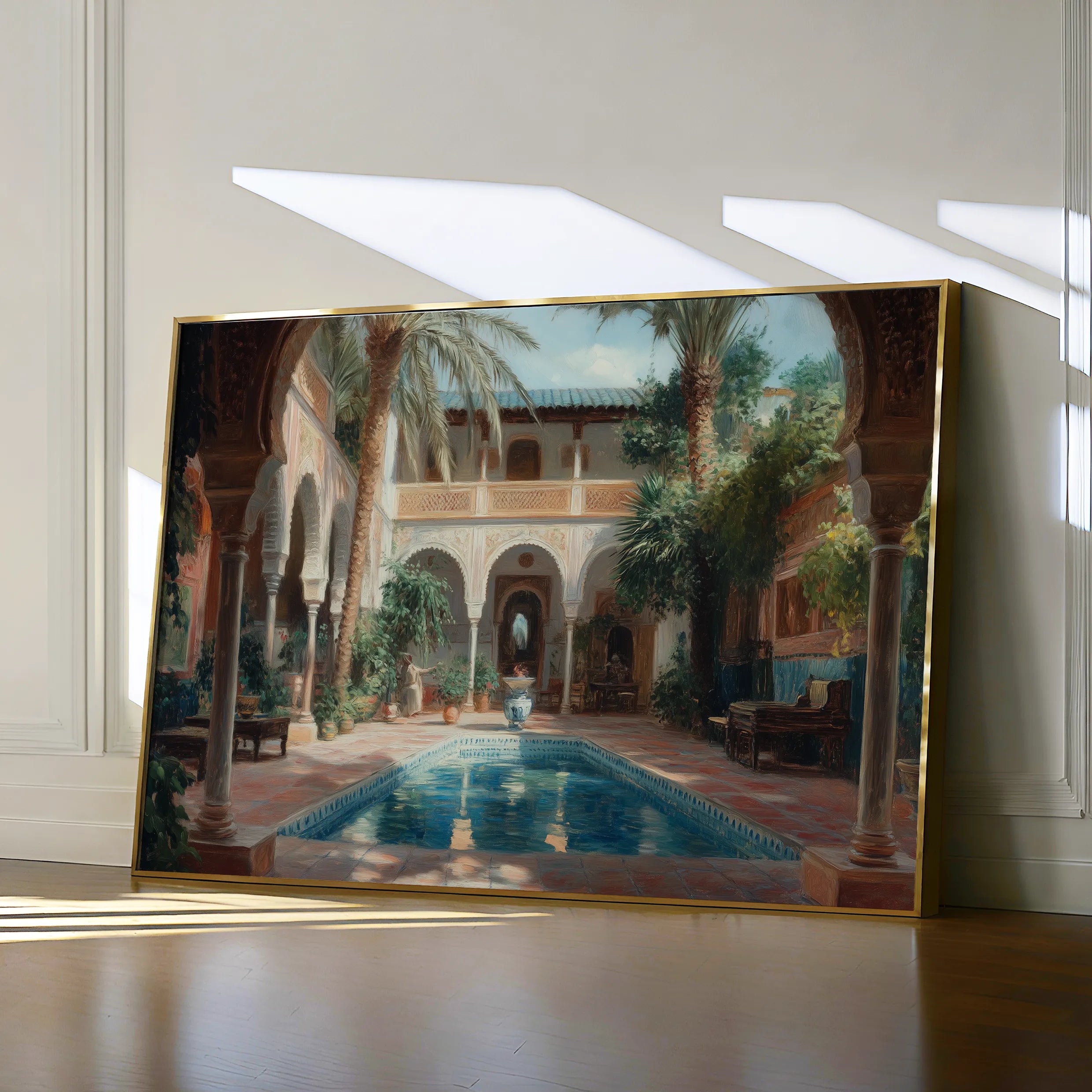 Orientalist 069 Canvas Art 18" x 24" / 45 x 60 cm / Black
