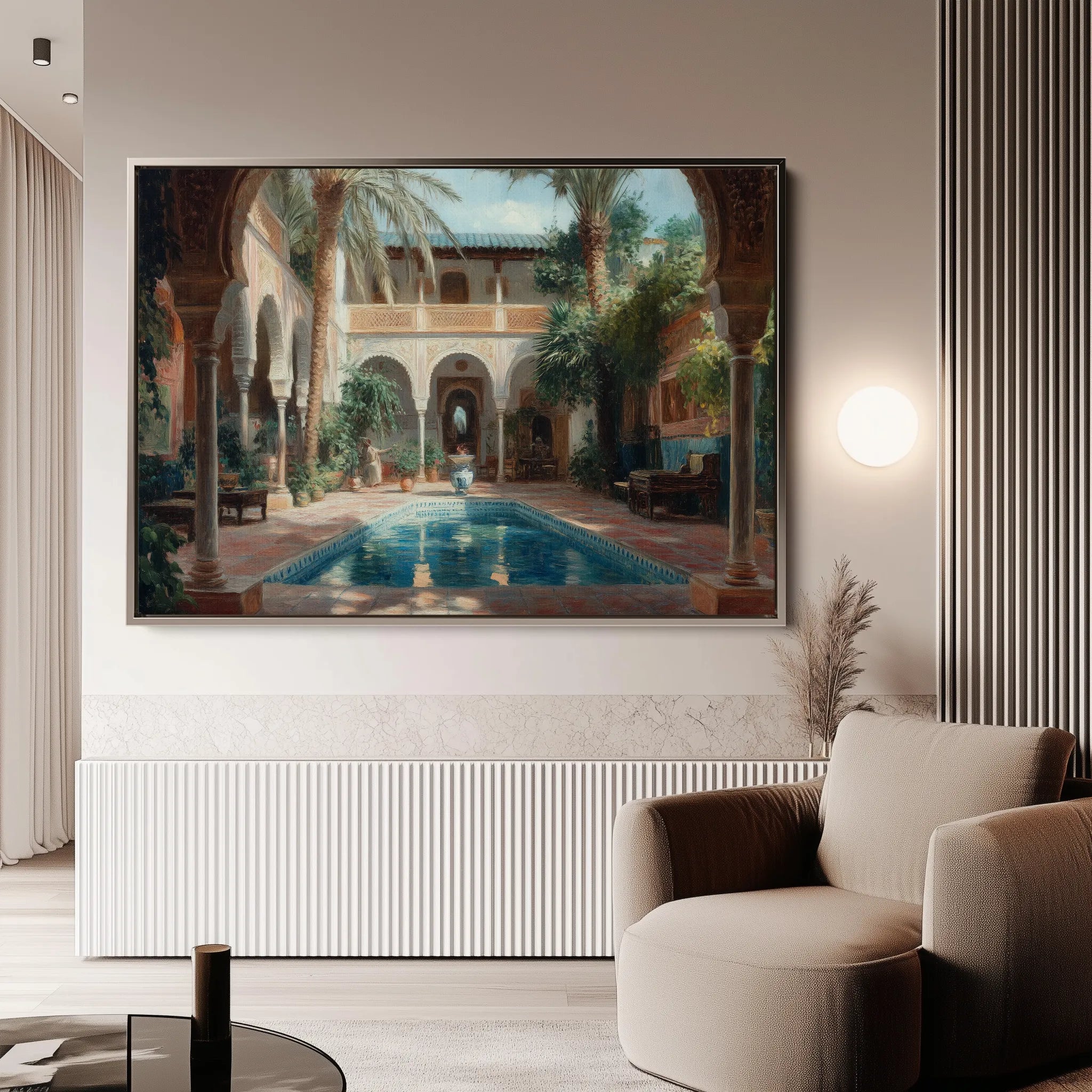 Orientalist 069 Canvas Art 18" x 24" / 45 x 60 cm / Black