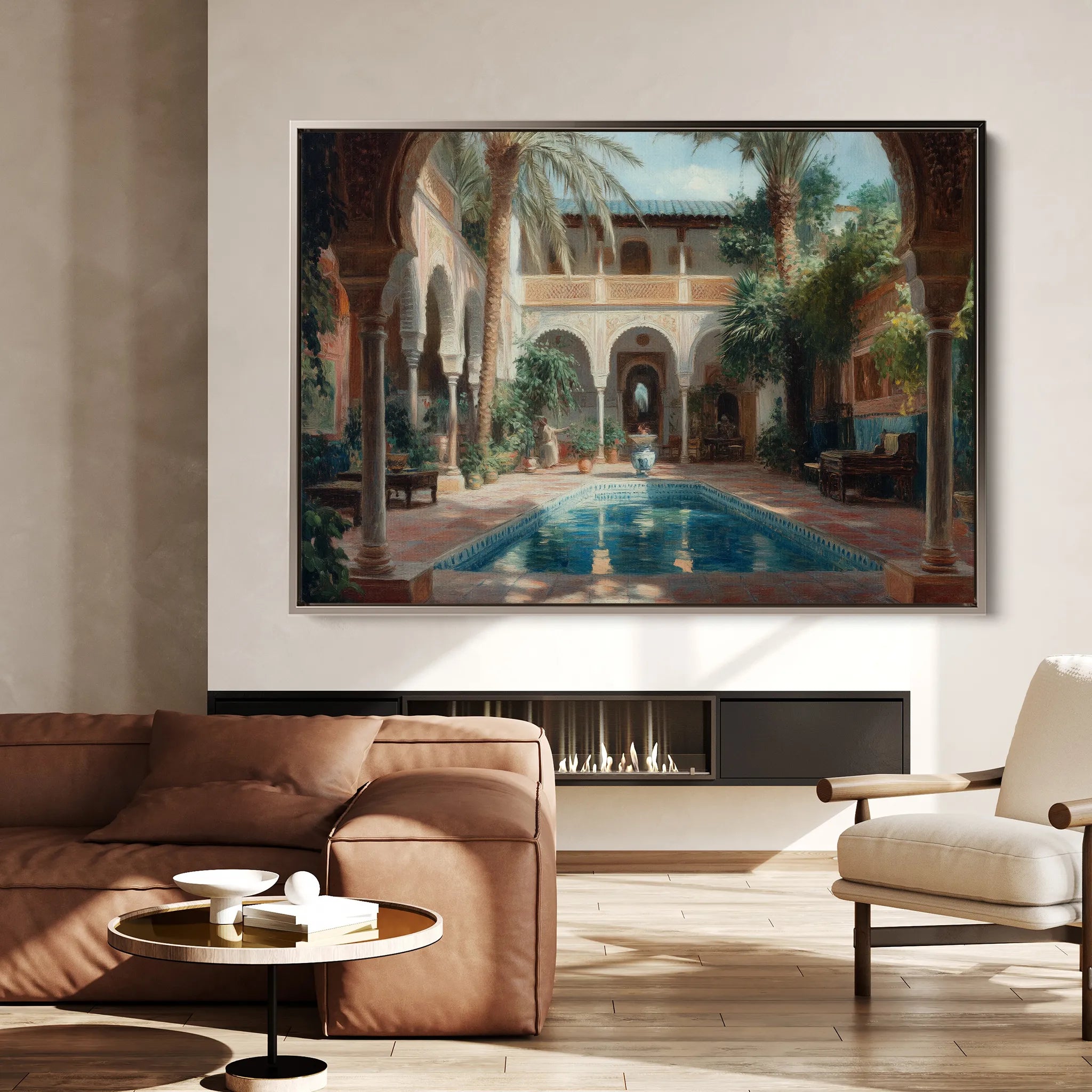 Orientalist 069 Canvas Art 18" x 24" / 45 x 60 cm / Black