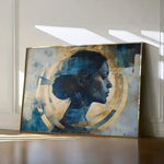 Portrait 069 Canvas Art 18" x 24" / 45 x 60 cm / Black