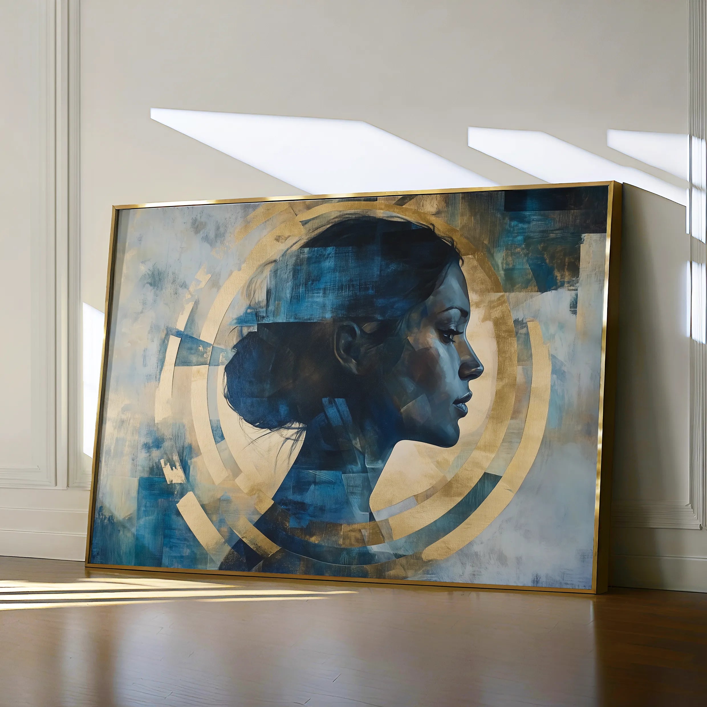 Portrait 069 Canvas Art 18" x 24" / 45 x 60 cm / Black