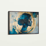 Portrait 069 Canvas Art 18" x 24" / 45 x 60 cm / Black