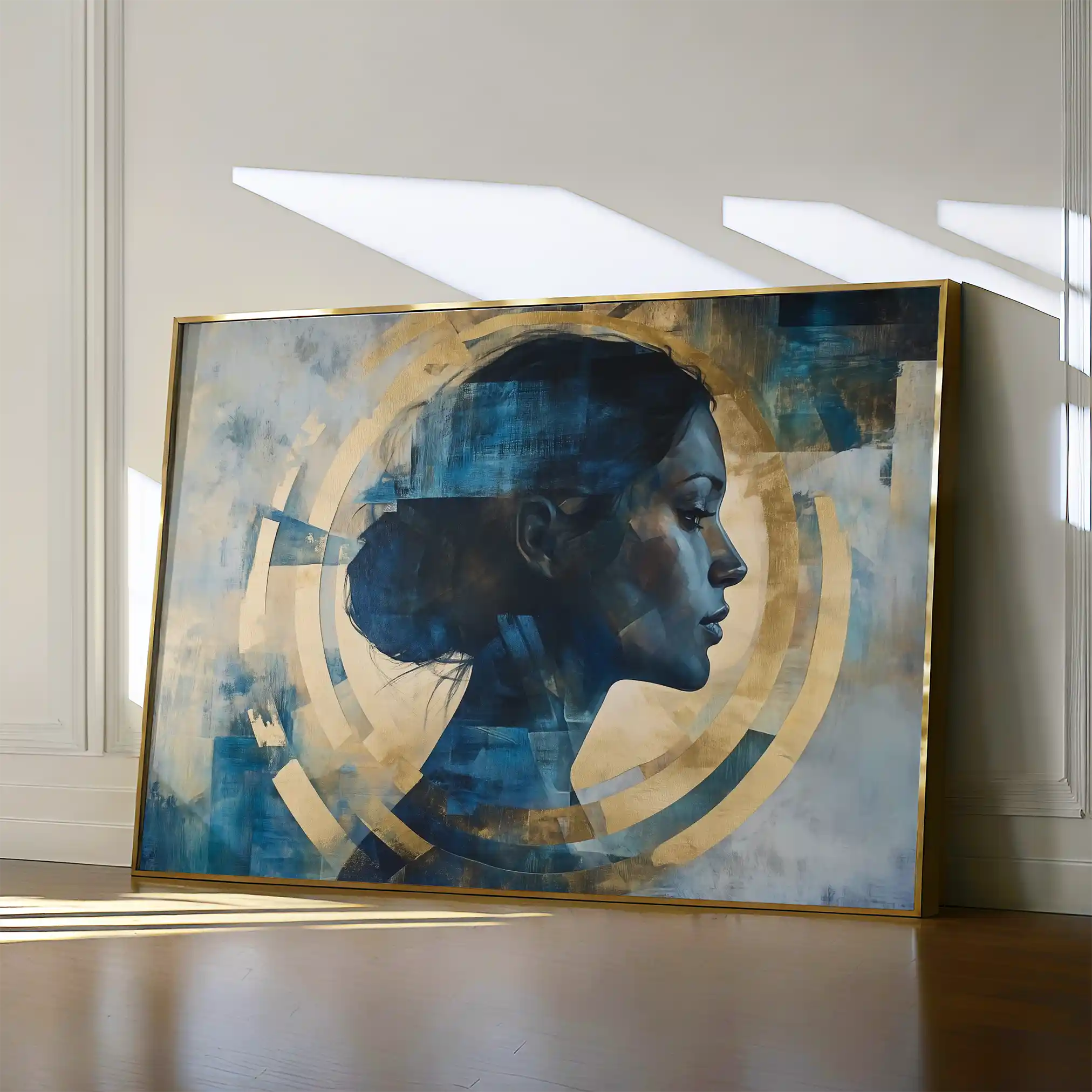 Portrait 069 Canvas Art 60 x 40 cm / Black