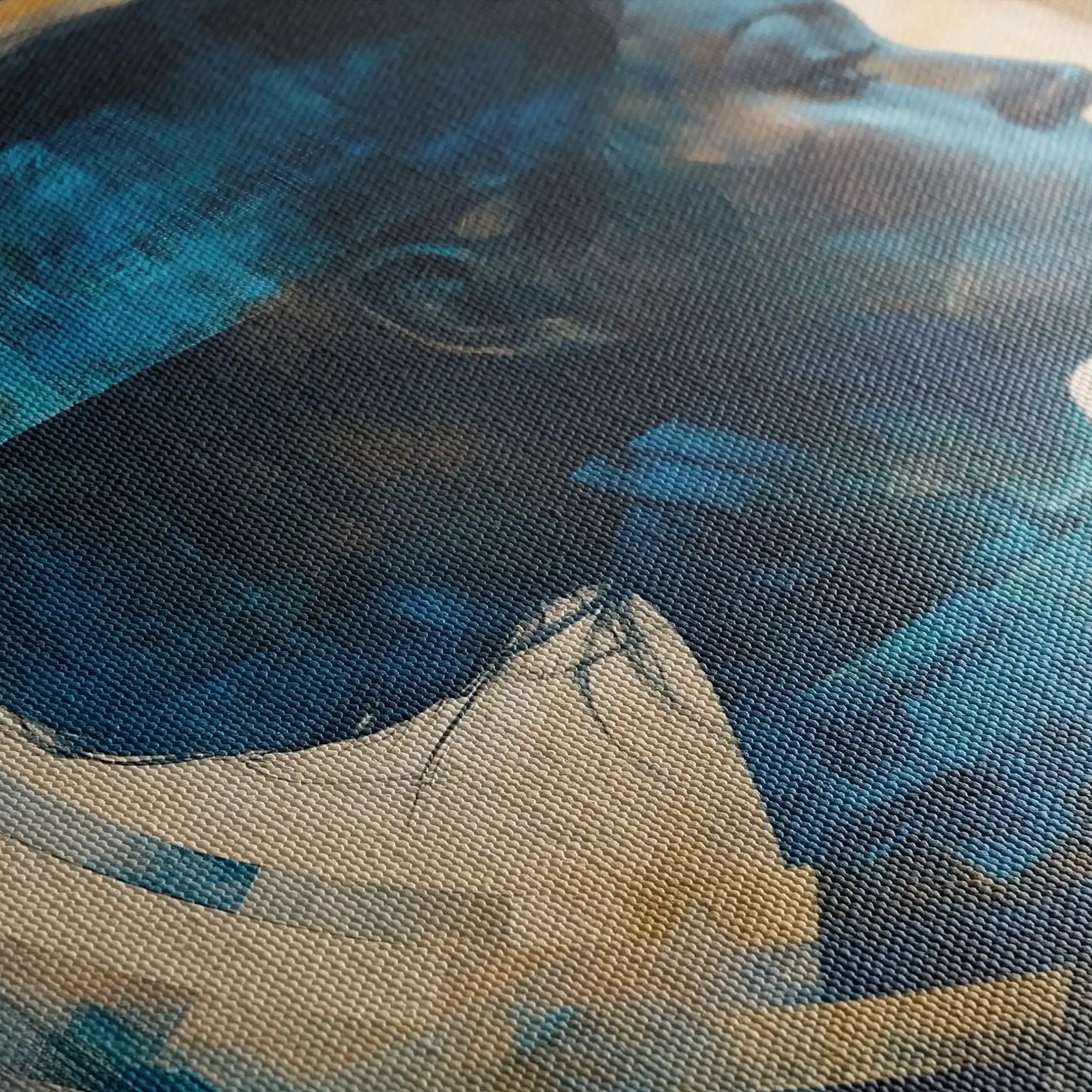 Portrait 069 Canvas Art 60 x 40 cm / Black