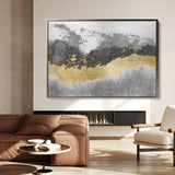 Abstract 070 Canvas Art 18" x 24" / 45 x 60 cm / Black