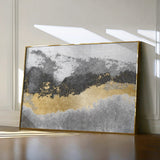 Abstract 070 Canvas Art 18" x 24" / 45 x 60 cm / Black