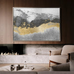 Abstract 070 Canvas Art 18" x 24" / 45 x 60 cm / Black