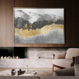 Abstract 070 Canvas Art 18" x 24" / 45 x 60 cm / Black
